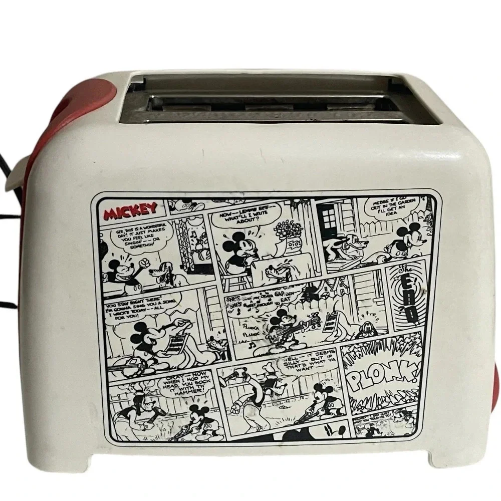 VillaWare V55203 Mickey's Funnies Toaster, Red/White Disney